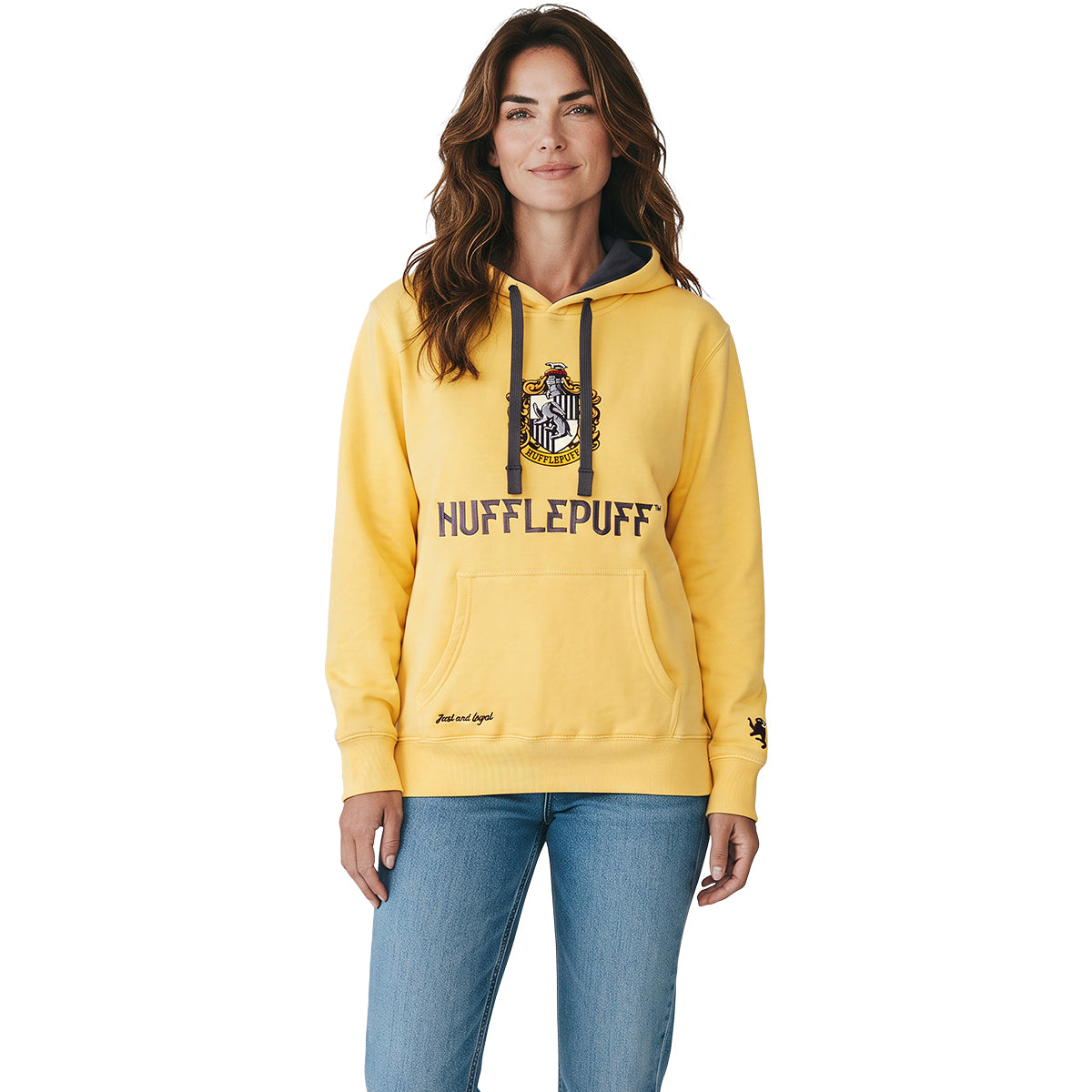HARRY POTTER - HUFFLEPUFF BICOLORE - Felpa con cappuccio gialla con bordi neri