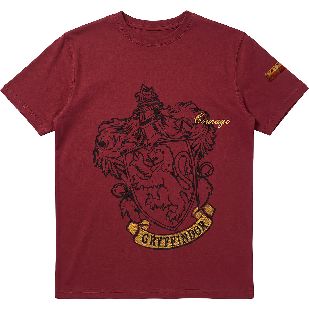 HARRY POTTER - STEMMA DI GRIFONDOR - Maglietta marrone scuro