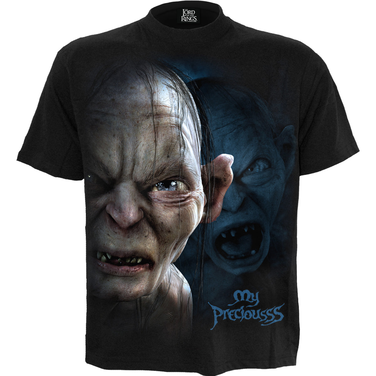 LOTR - GOLLUM - MY PRECIOUSSS - Maglietta con stampa frontale nera