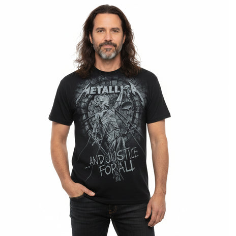 METALLICA - STONED JUSTICE - Maglietta con stampa frontale nera