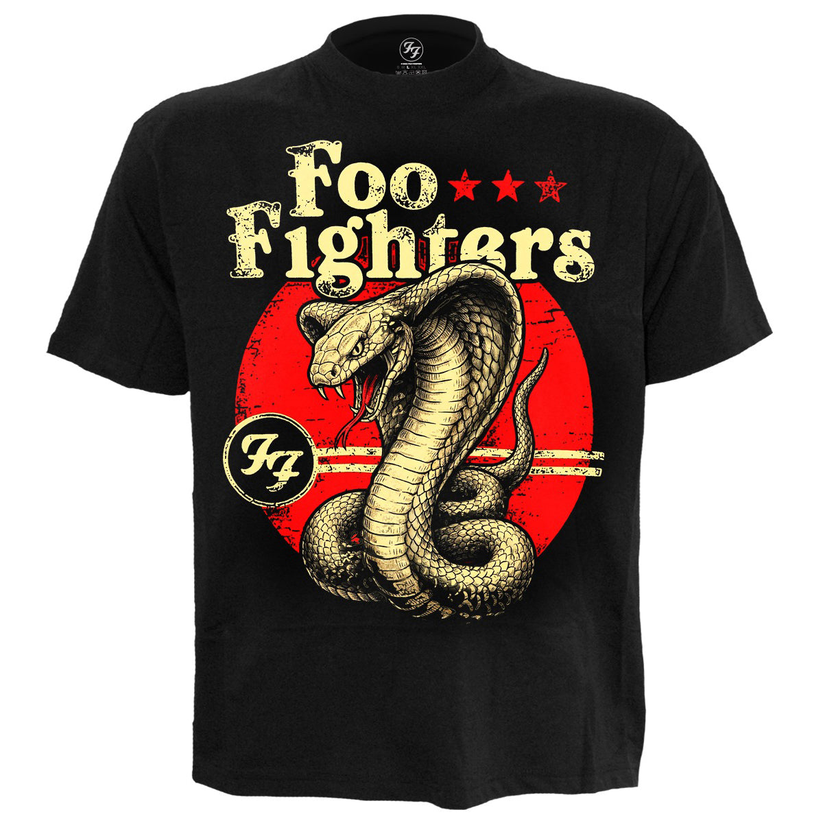 FOO FIGHTERS - COBRA - Maglietta con stampa frontale nera