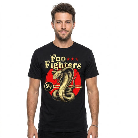 FOO FIGHTERS - COBRA - Maglietta con stampa frontale nera