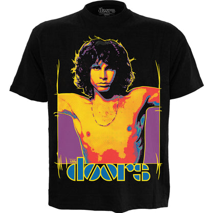 THE DOORS - LIGHT MY FIRE - Maglietta con stampa frontale nera