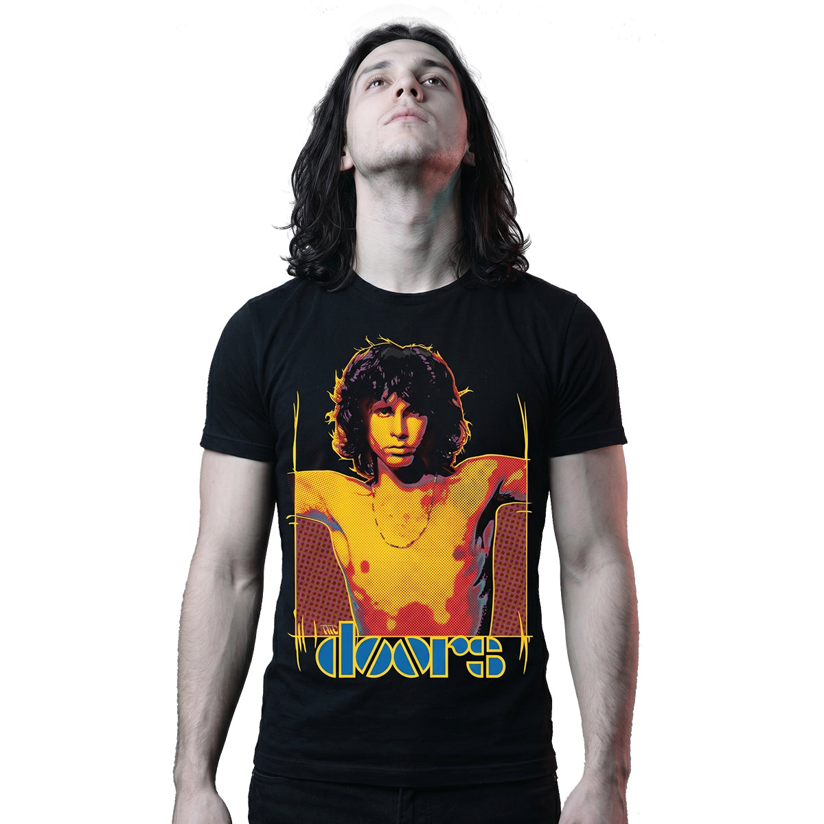 THE DOORS - LIGHT MY FIRE - Maglietta con stampa frontale nera