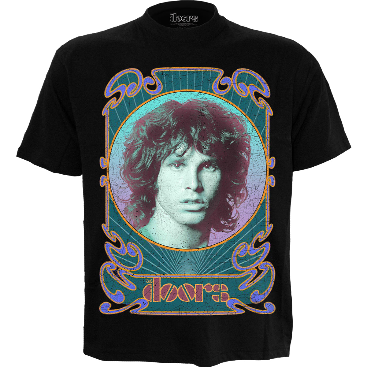 THE DOORS - NOUVEAU MORRISON - Maglietta con stampa frontale nera