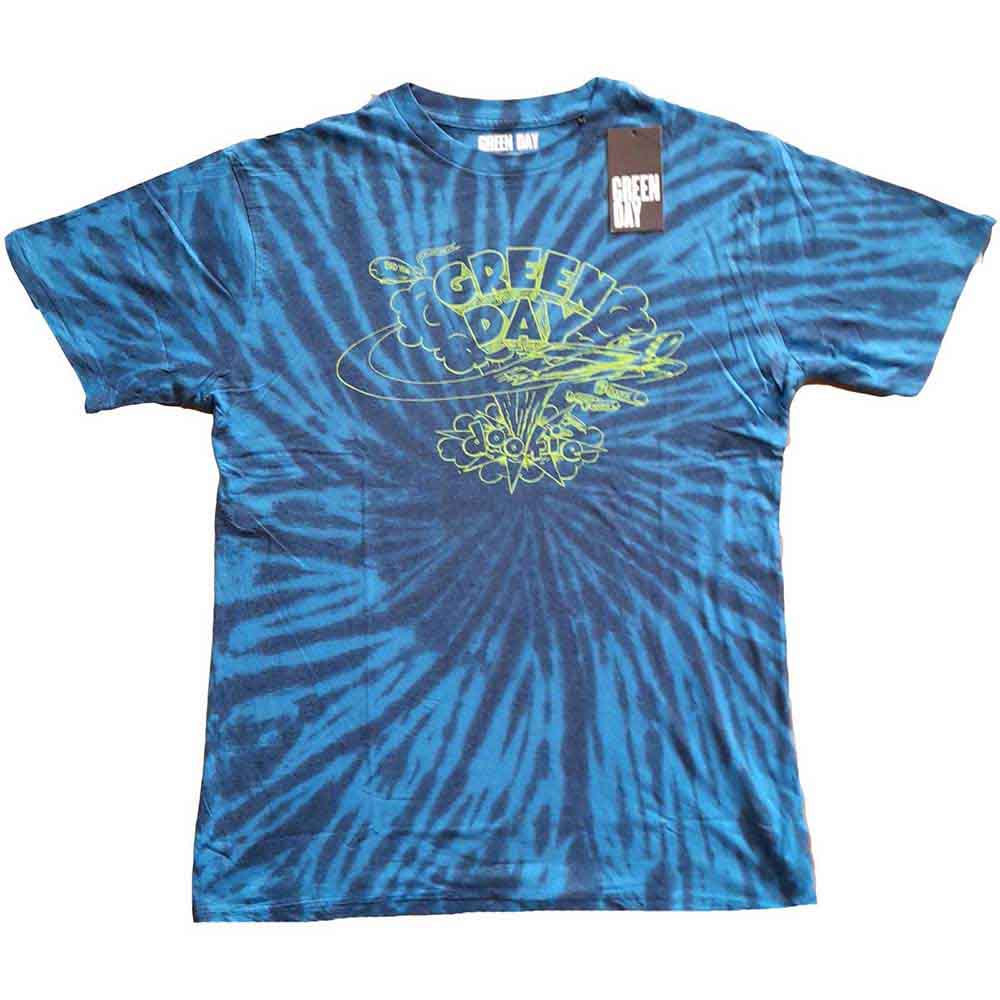 GREEN DAY - DOOKIE LINE ART - T-Shirt Blue