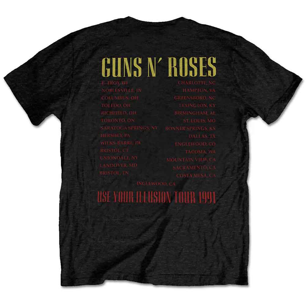 GUNS N' ROSES - SKULL CIRCLE - T-Shirt Black