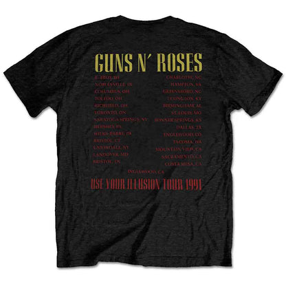 GUNS N' ROSES - SKULL CIRCLE - T-Shirt Black