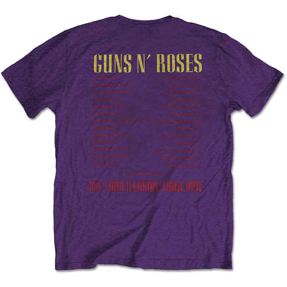 GUNS N' ROSES - SKULL CIRCLE - T-Shirt Purple