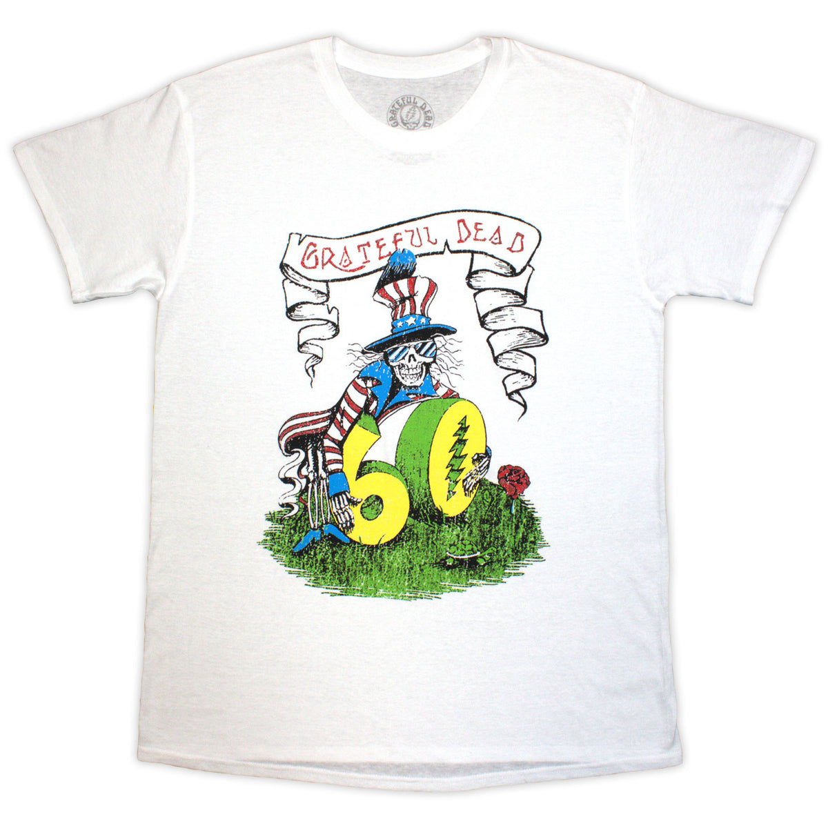 GRATEFUL DEAD - 60TH ROSE POSE - T-Shirt White