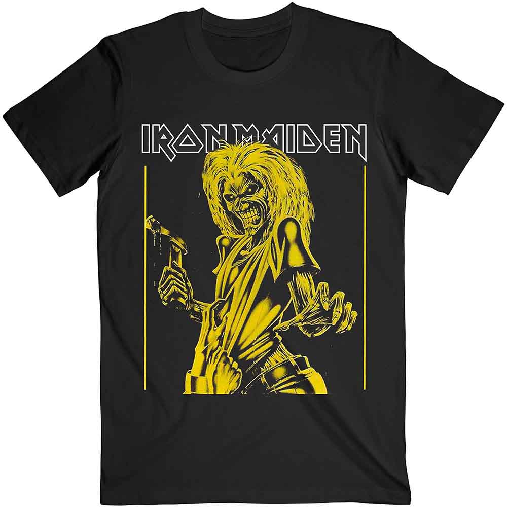 IRON MAIDEN - YELLOW FLYER - T-Shirt Black