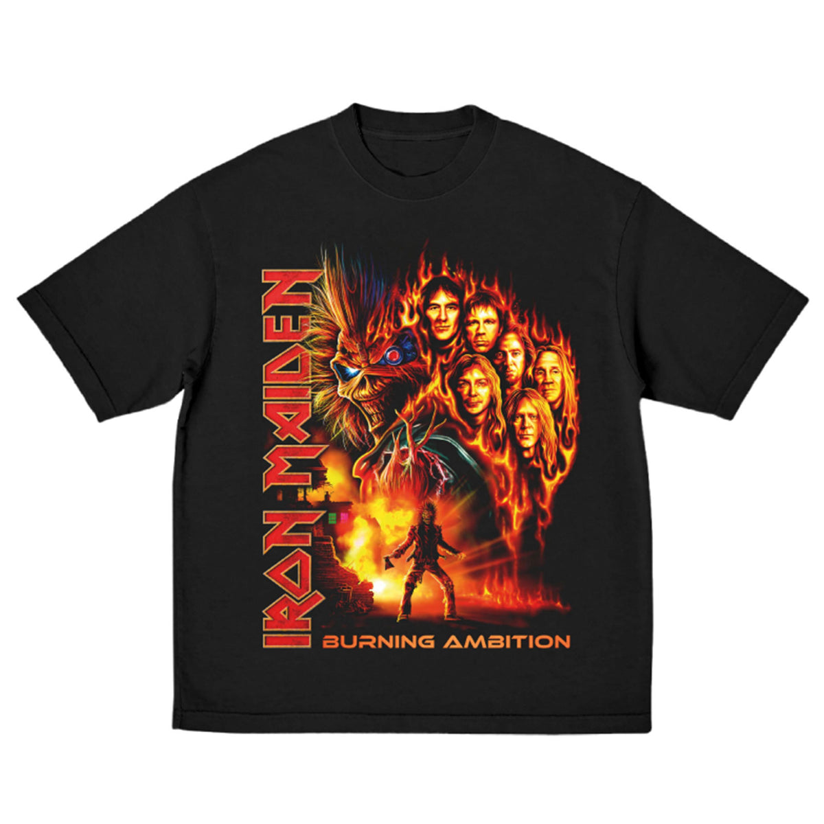 IRON MAIDEN - BURNING AMBITION - T-Shirt Black