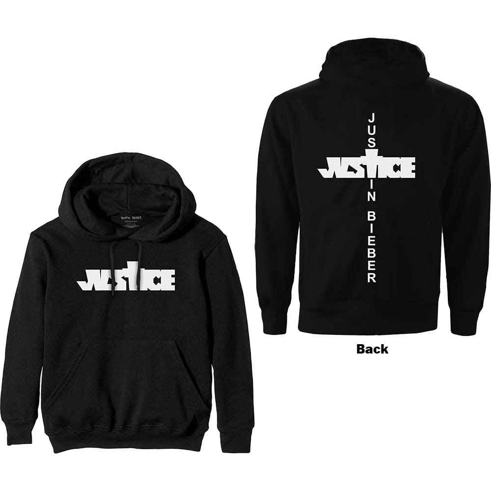 JUSTIN BIEBER - JUSTICE - Pullover Hoodie Black