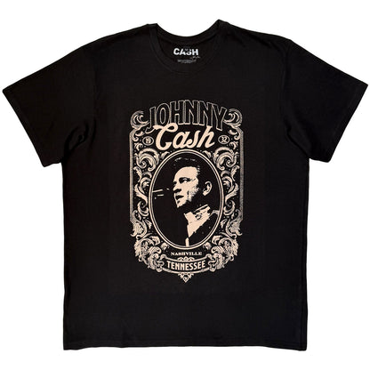 JOHNNY CASH - NASHVILLE - Carbon T-Shirt Black