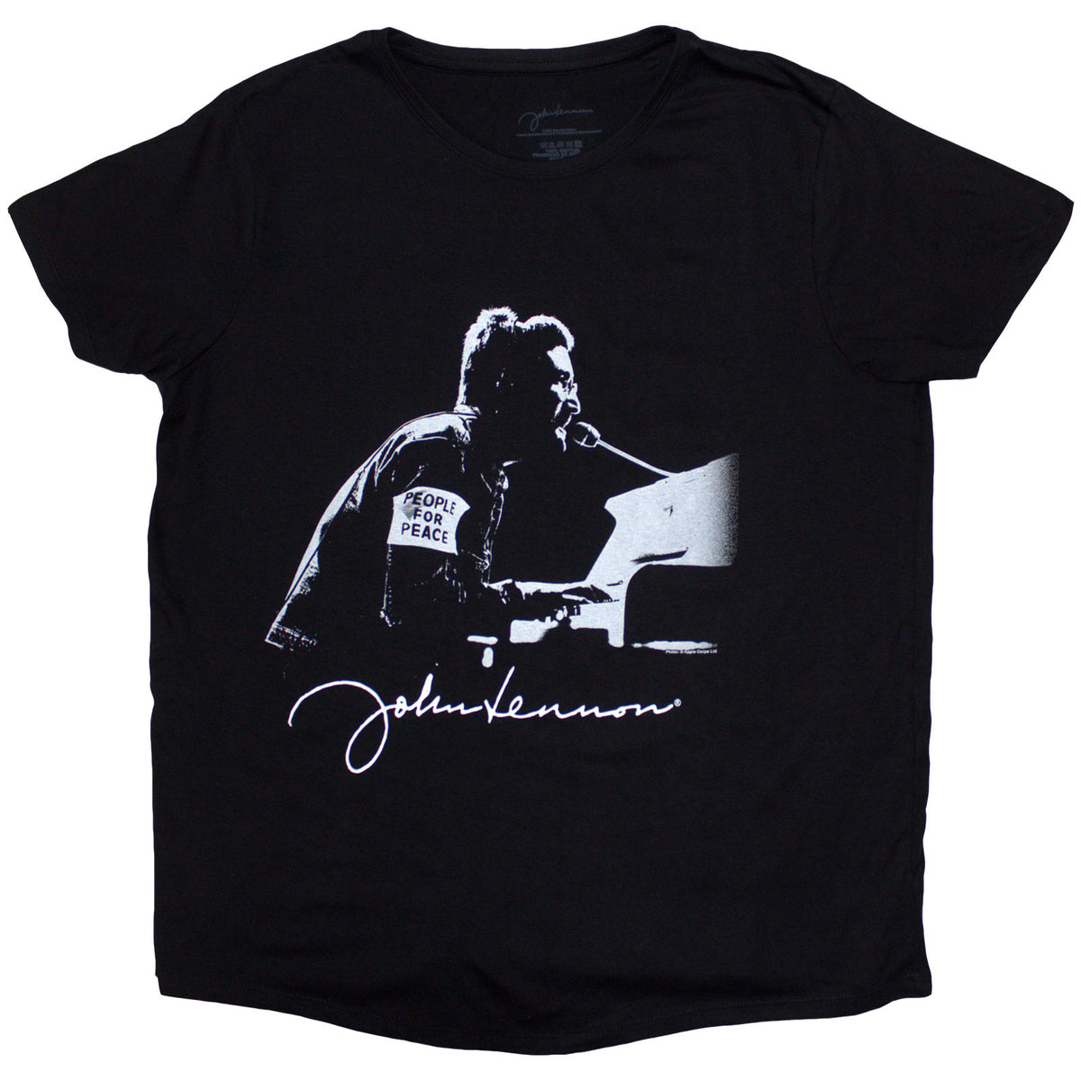 JOHN LENNON - PEOPLE FOR PEACE - Ladies T-Shirt Black
