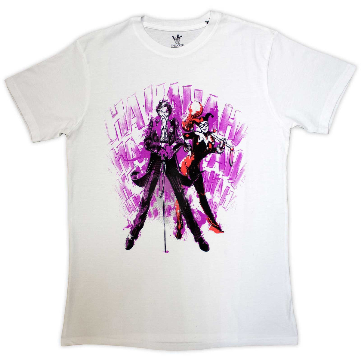 DC COMICS - JOKER - HARLEY & JOKER HAHA - T-Shirt White