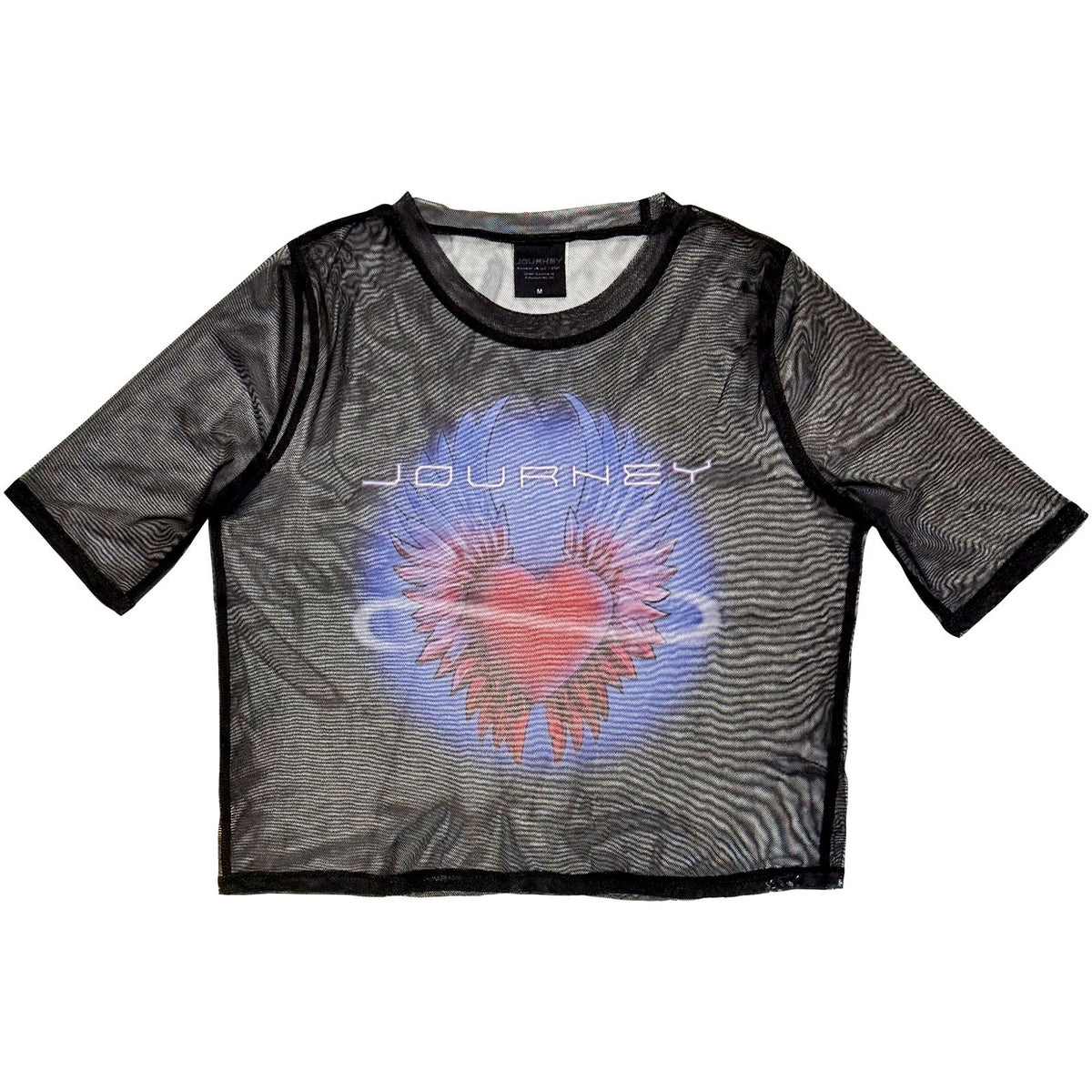 JOURNEY - HEART - Ladies Crop Top Black