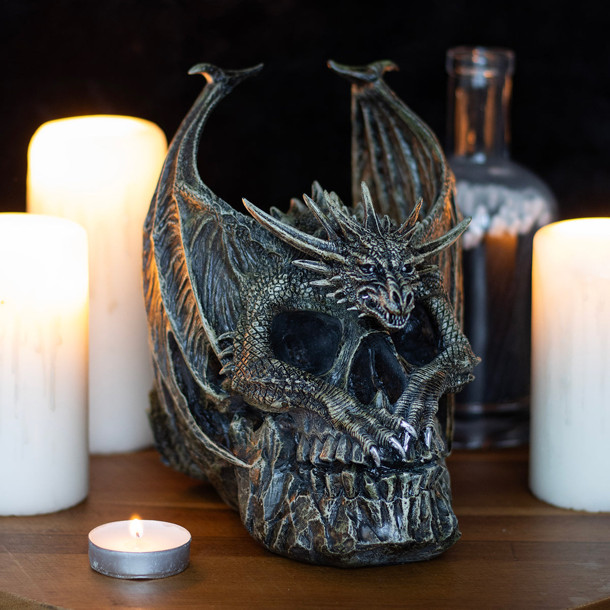 DRACO SKULL - Scultura da tavolo