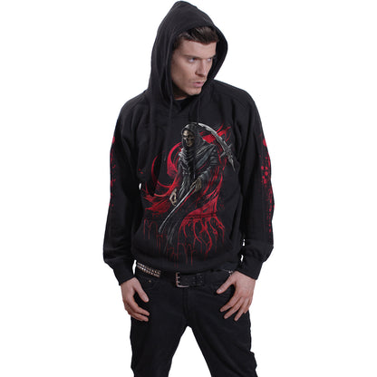 SCREAMING DEATH - Felpa con cappuccio nera