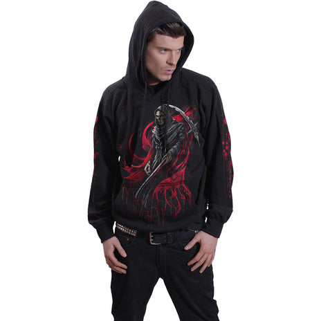 SCREAMING DEATH - Felpa con cappuccio nera