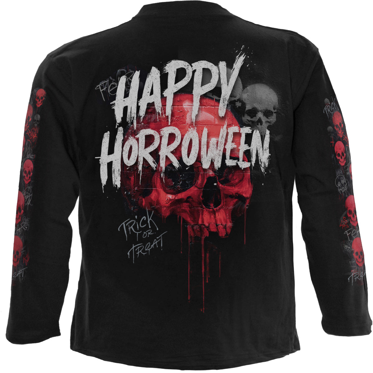HAPPY HORROWEEN - Maglietta a maniche lunghe nera