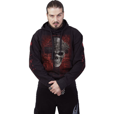 SILENT SUFFERING - Felpa con cappuccio nera