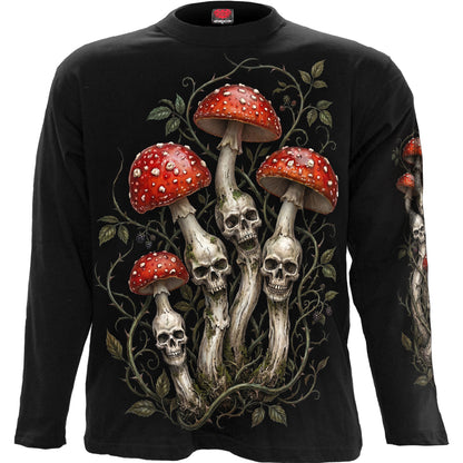 SHROOMS - Maglietta a maniche lunghe nera
