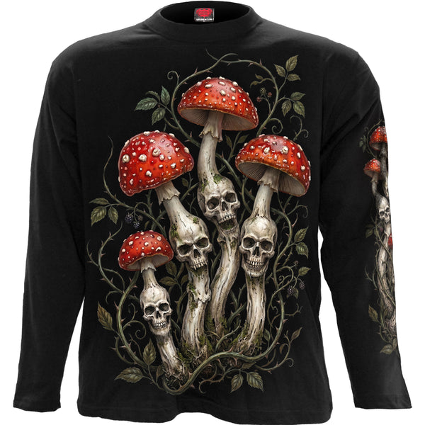 SHROOMS - Maglietta a maniche lunghe nera