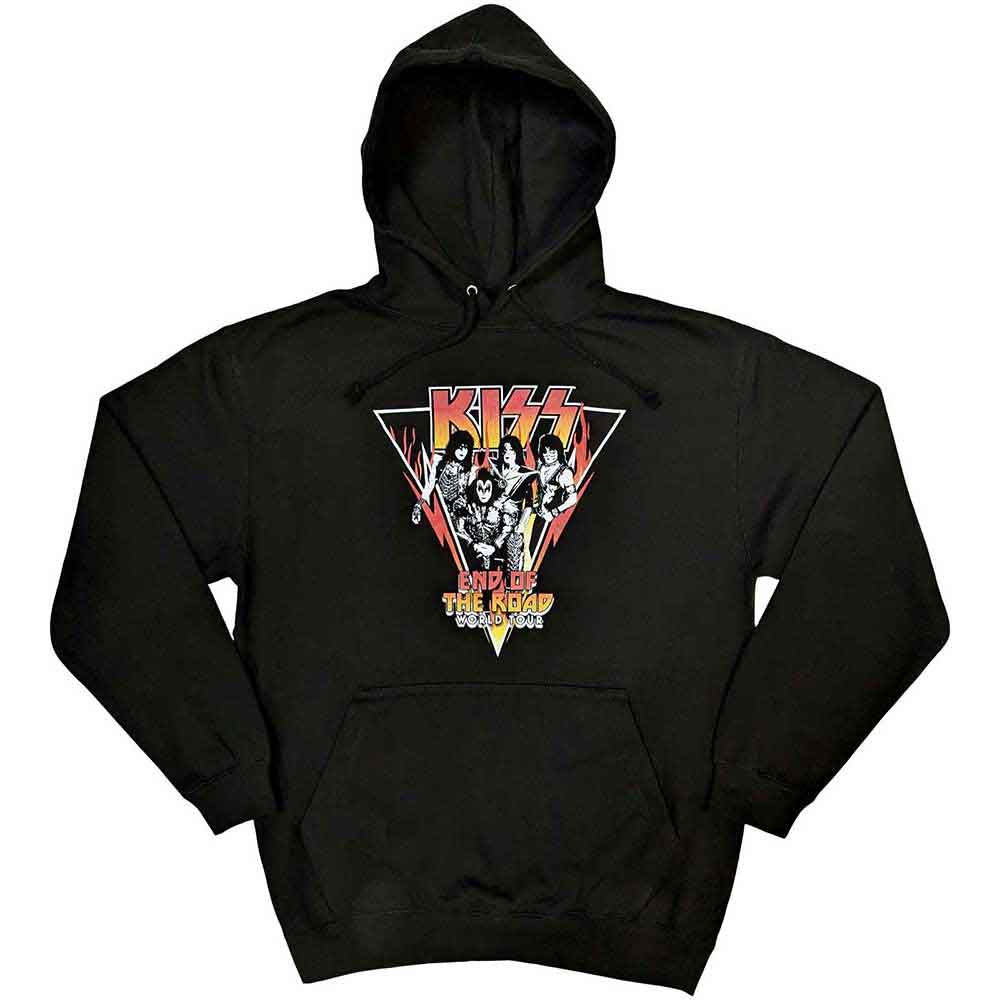 KISS - TRIANGLE - Pullover Hoodie Black