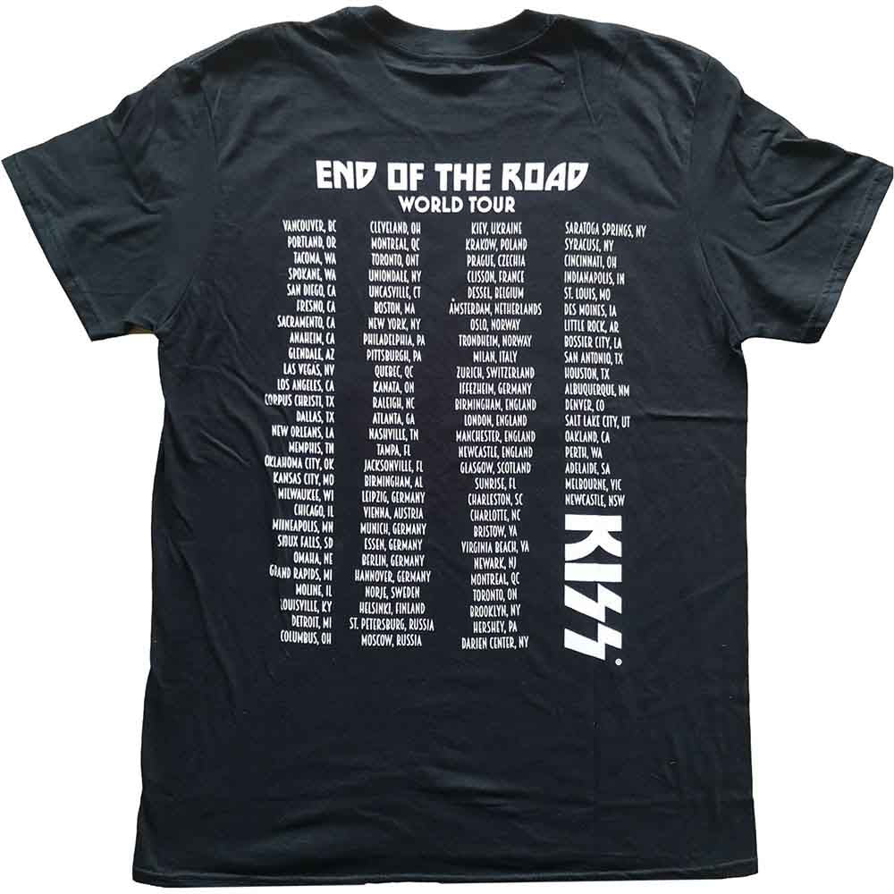 KISS - END OF THE ROAD TOUR - T-Shirt Black