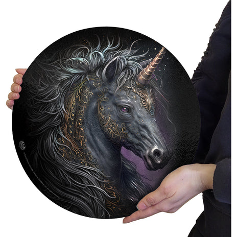 CELTIC UNICORN - Tagliere in vetro (circolare)