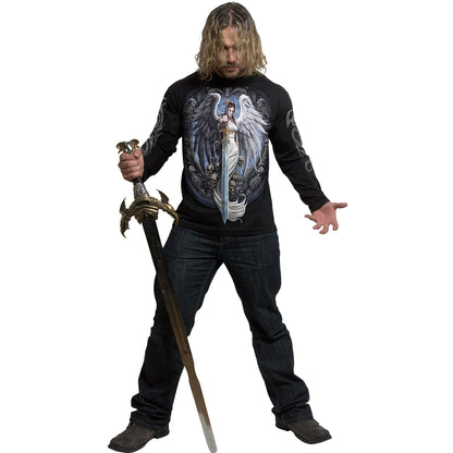 ANGEL SWORD - Maglietta a manica lunga nera
