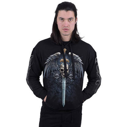 ANGEL SWORD - Felpa con cappuccio nera