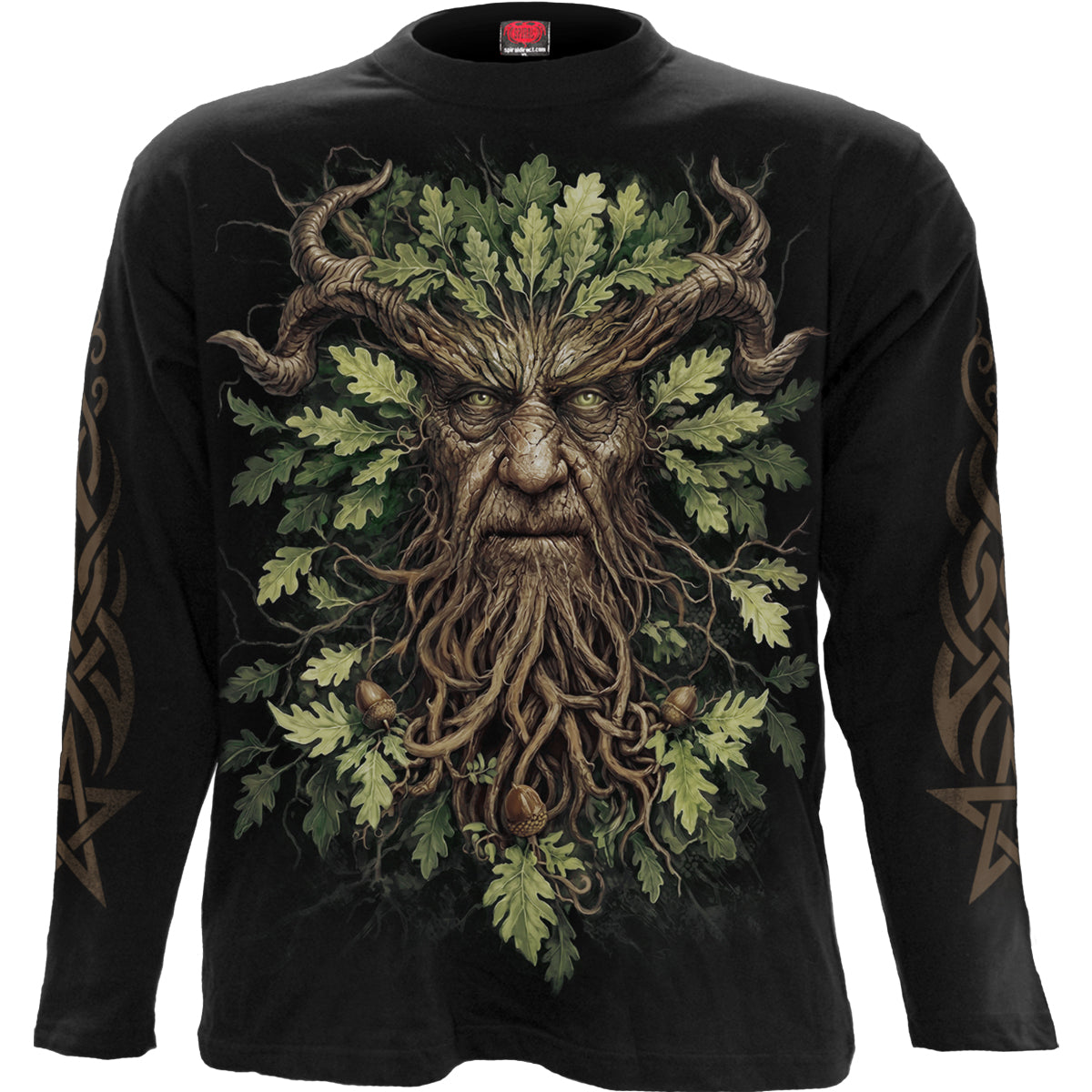 WOODLAND KING - Maglietta a maniche lunghe nera