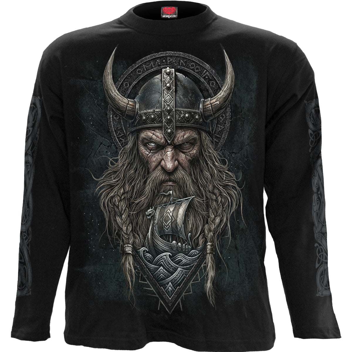 VIKING NORSEMAN - Maglietta a maniche lunghe nera