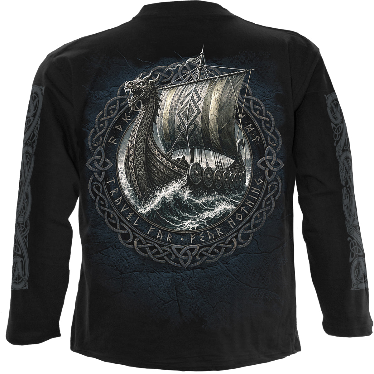 VIKING NORSEMAN - Maglietta a maniche lunghe nera