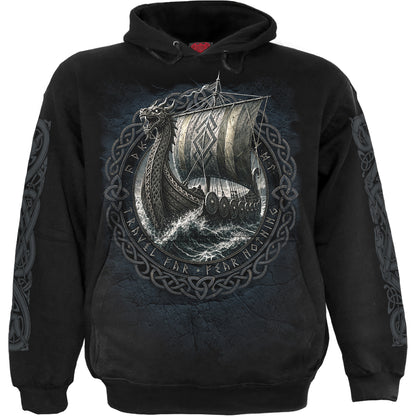 VIKING NORSEMAN - Felpa con cappuccio nera