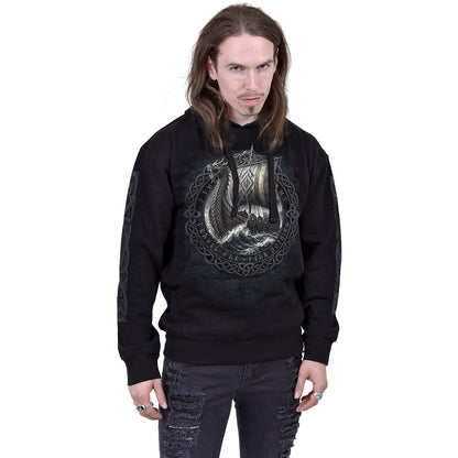 VIKING NORSEMAN - Felpa con cappuccio nera