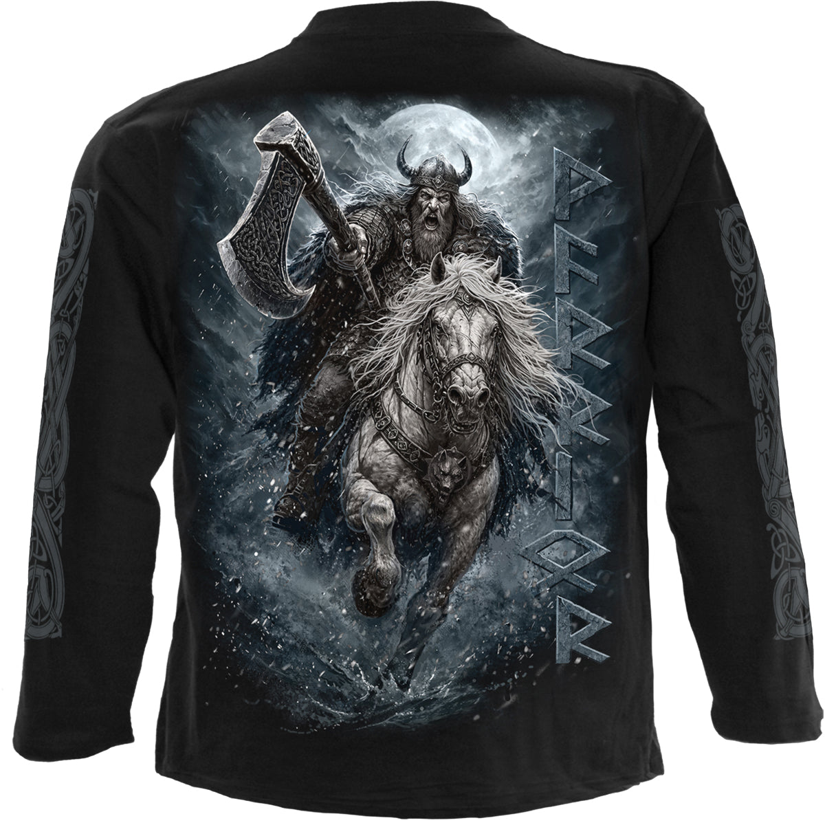 VIKING RAMPAGE - Maglietta a maniche lunghe nera