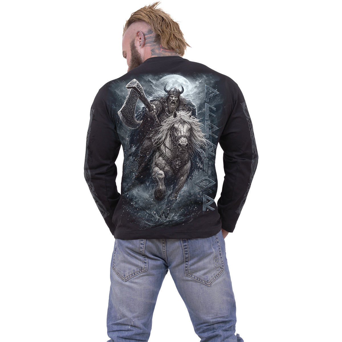 VIKING RAMPAGE - Maglietta a maniche lunghe nera