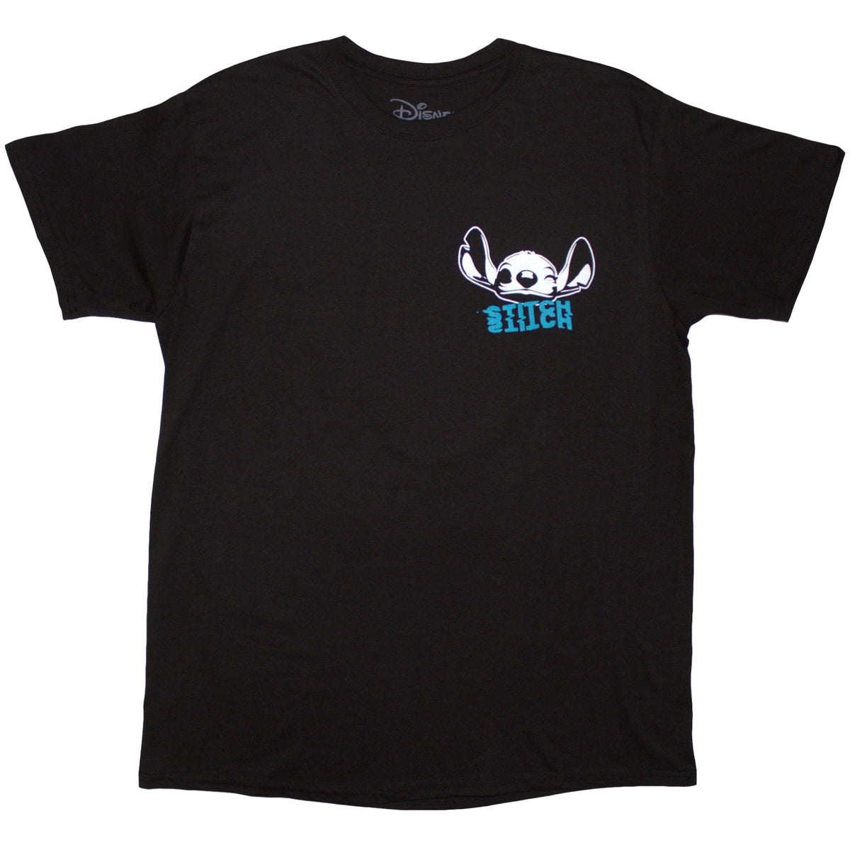 DISNEY - STITCH ALOHA COLLAGE - T-Shirt Black
