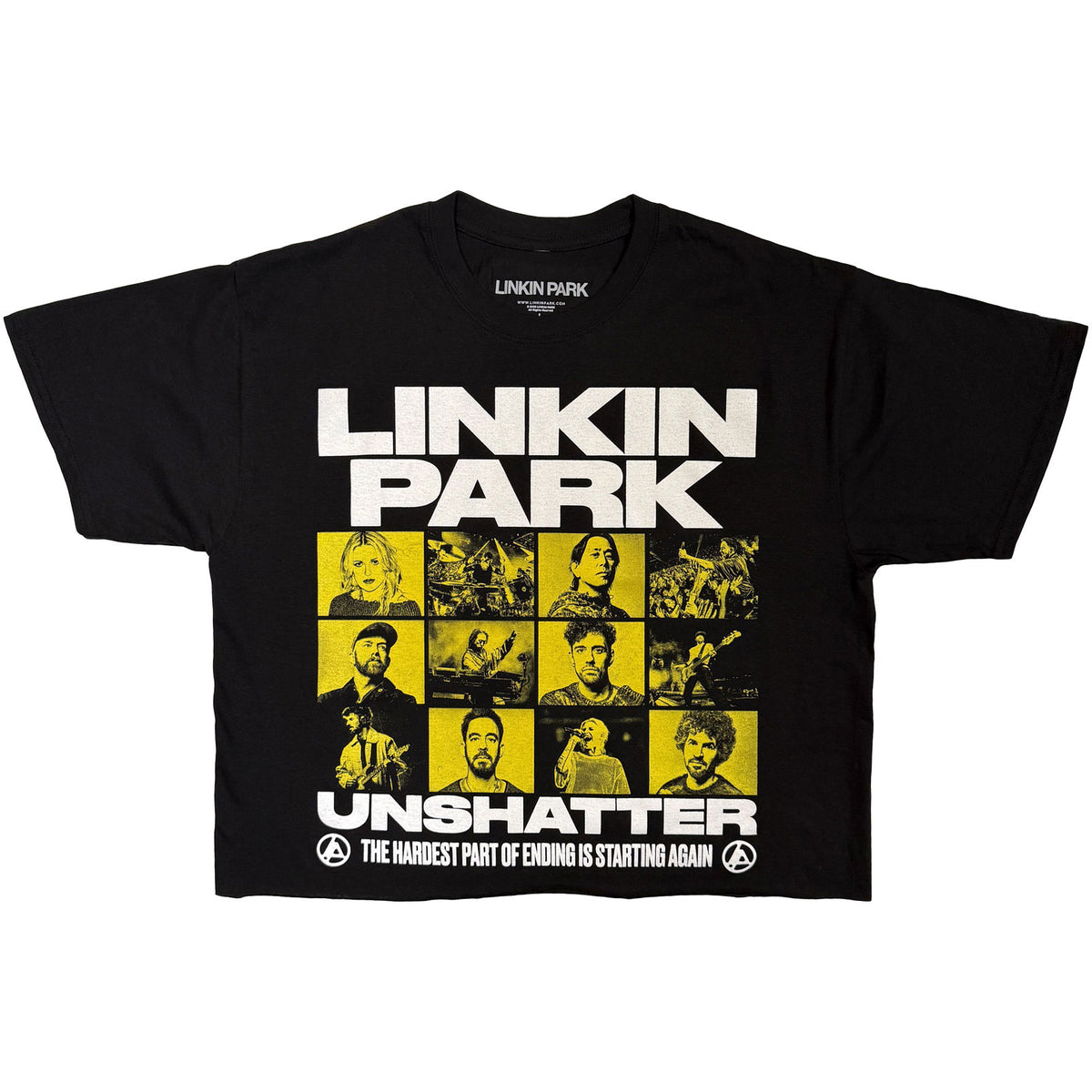 LINKIN PARK - UNSHATTER - Ladies Crop Top Black