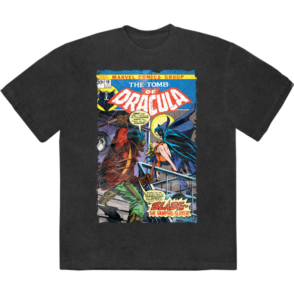 MARVEL COMICS - TOMB OF DRACULA - Stone Wash T-Shirt Black
