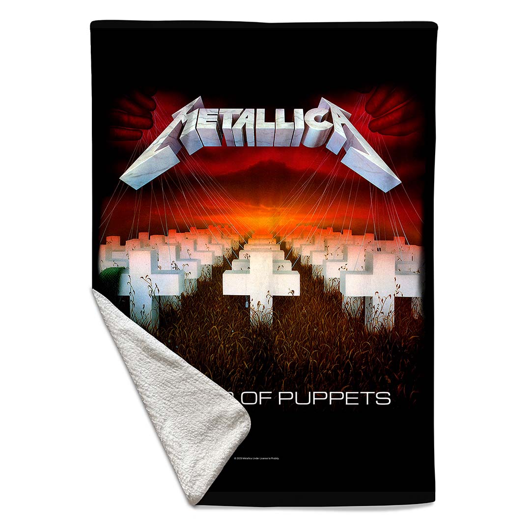 Rocksax Metallica Sherpa Fleece Blanket - Master of Puppets
