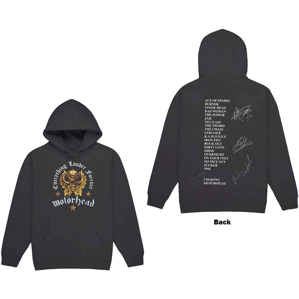 MOTORHEAD - EVERYTHING LOUDER FOREVER - Pullover Hoodie Grey