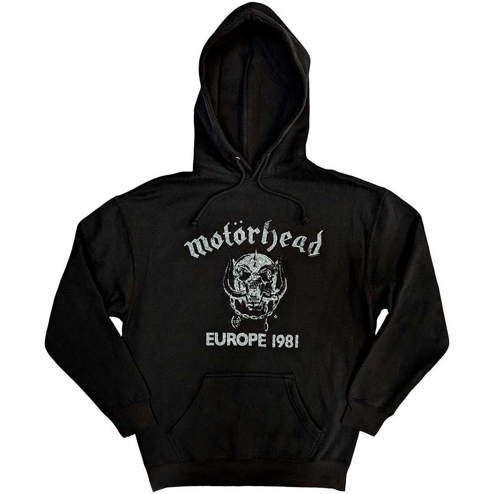 MOTORHEAD - EUROPE '81 - Pullover Hoodie Black