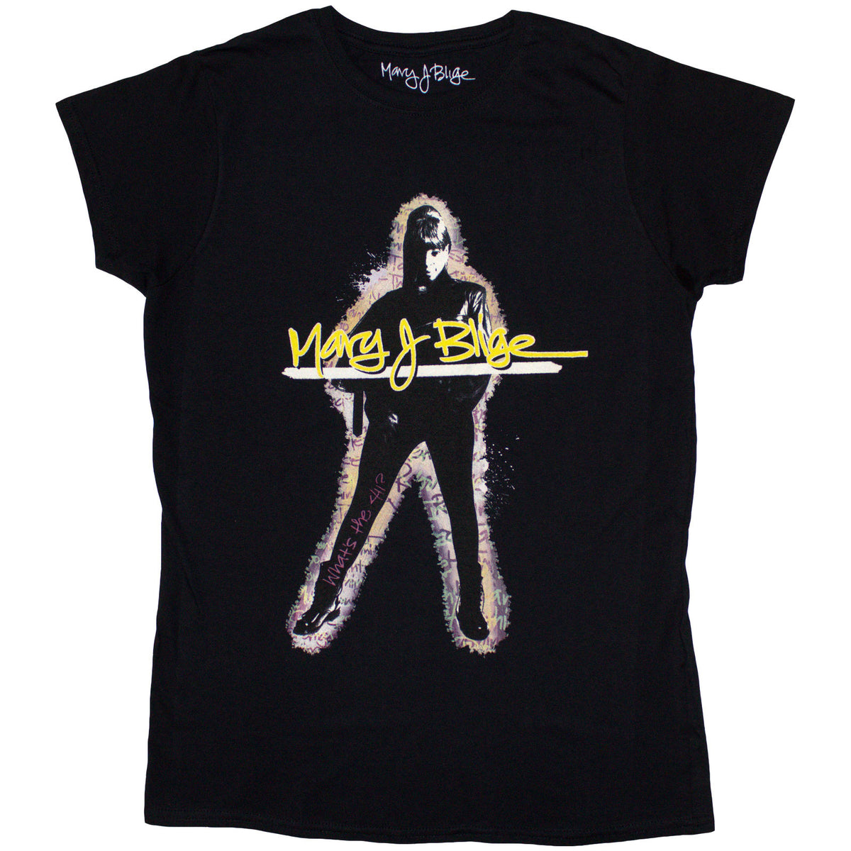 MARY J BLIGE - GLOW - Ladies T-Shirt Black