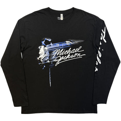 MICHAEL JACKSON - THRILLER / HAT POSES - Long Sleeve T-Shirt Black