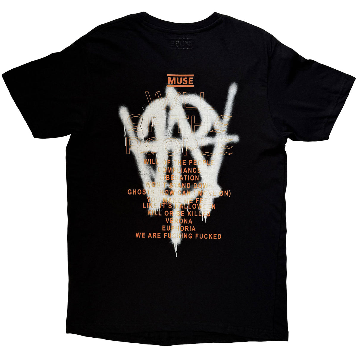 MUSE - GRAFITTI TRACKLIST - T-Shirt Black