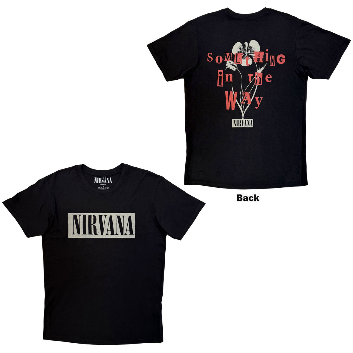 NIRVANA - SOMETHING IN THE WAY - Carbon T-Shirt Black